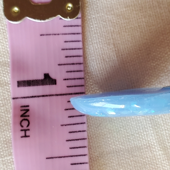 Handmade Blue faux Opal Teardrop Pendant - Picture 7 of 8